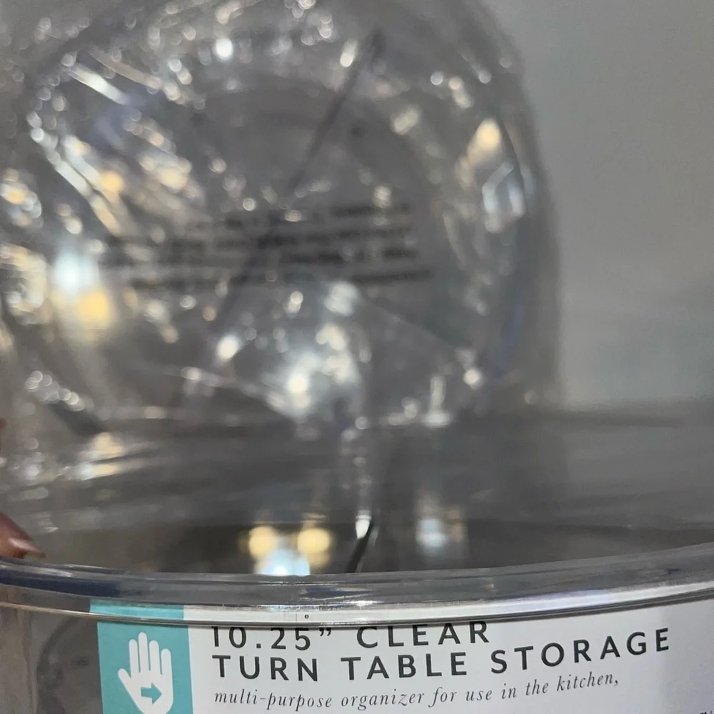 10.25” Clear turn table storage - set of 2 - bullseye playground section